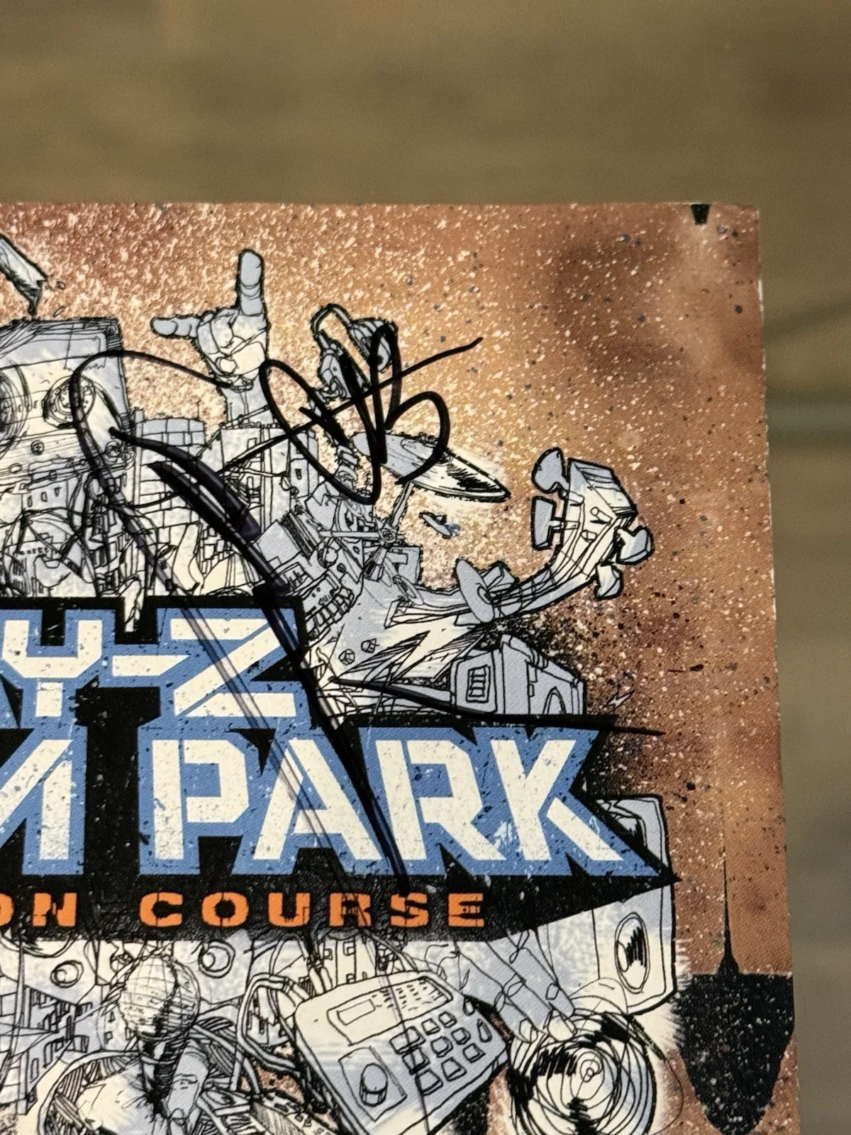 LINKIN PARK Signed COLLISION COURSE CD Cover X6 Chester Autograph JSA + GA RARE, image 5