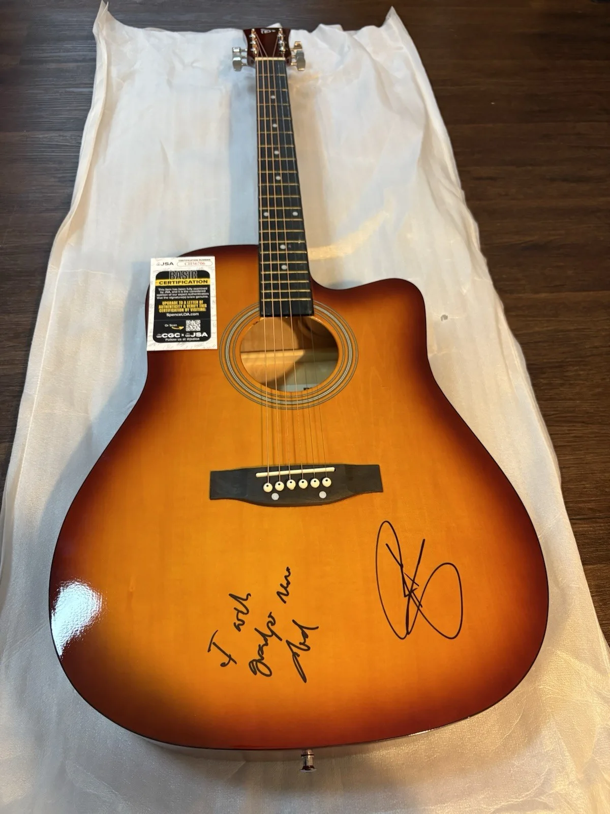 RILEY GREEN SIGNED F/S ACOUSTIC GUITAR COUNTRY AUTOGRAPHED RARE HOT JSA COA, изображение 3