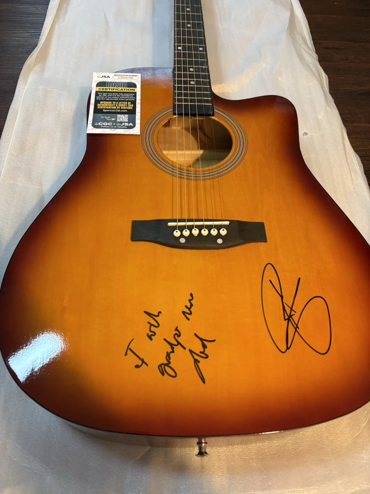 RILEY GREEN SIGNED F/S ACOUSTIC GUITAR COUNTRY AUTOGRAPHED RARE HOT JSA COA, изображение 4