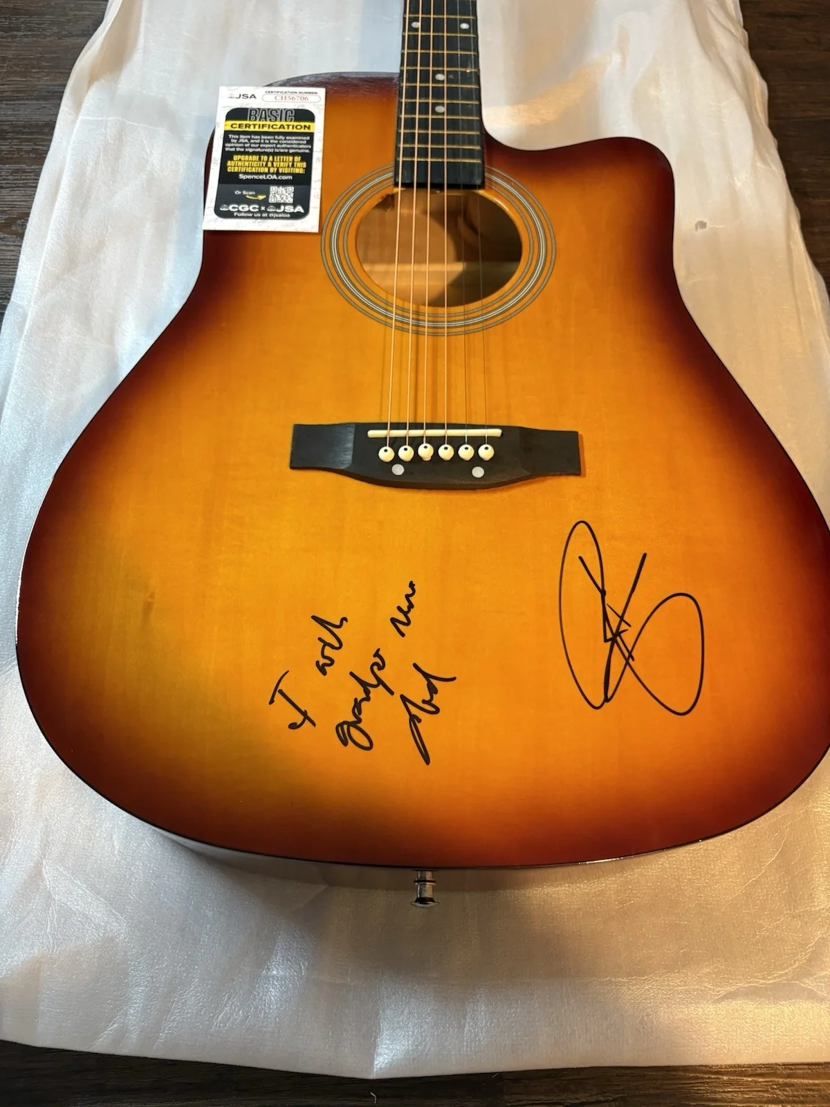 RILEY GREEN SIGNED F/S ACOUSTIC GUITAR COUNTRY AUTOGRAPHED RARE HOT JSA COA, изображение 5