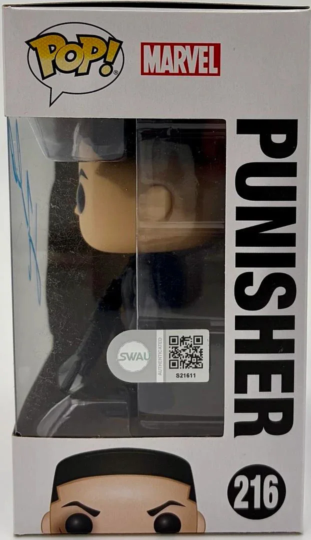 John Travolta Signed Funko Pop #216 (The Punisher) - SWAU COA, изображение 3