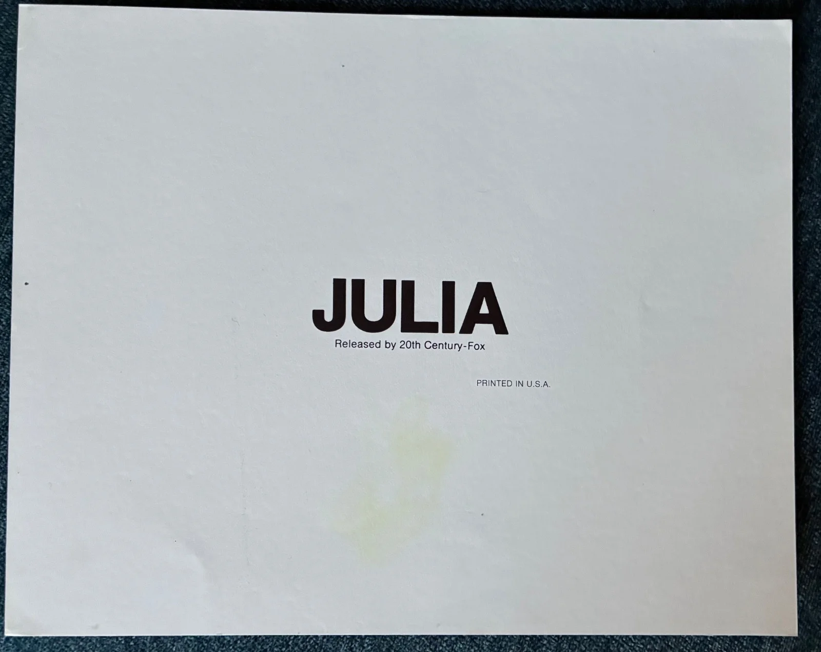 8 x 10 — JANE FONDA Signed 8x10 Photo JULIA 1977 JSA COA Authenticated Original Still, изображение 3