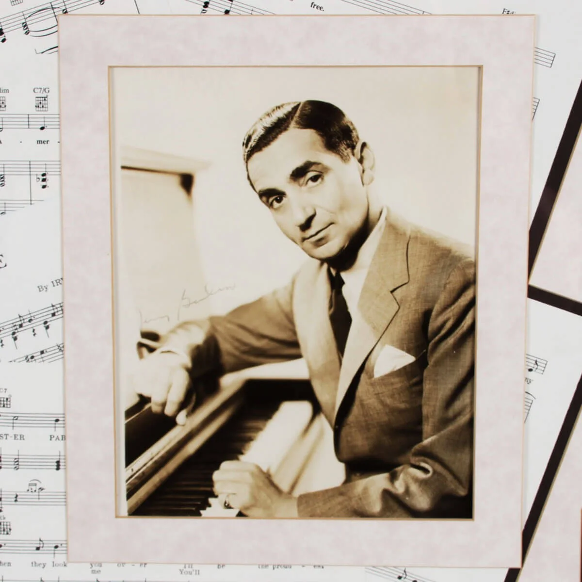 Irving Berlin Signed Photo Display - COA JSA, image 3
