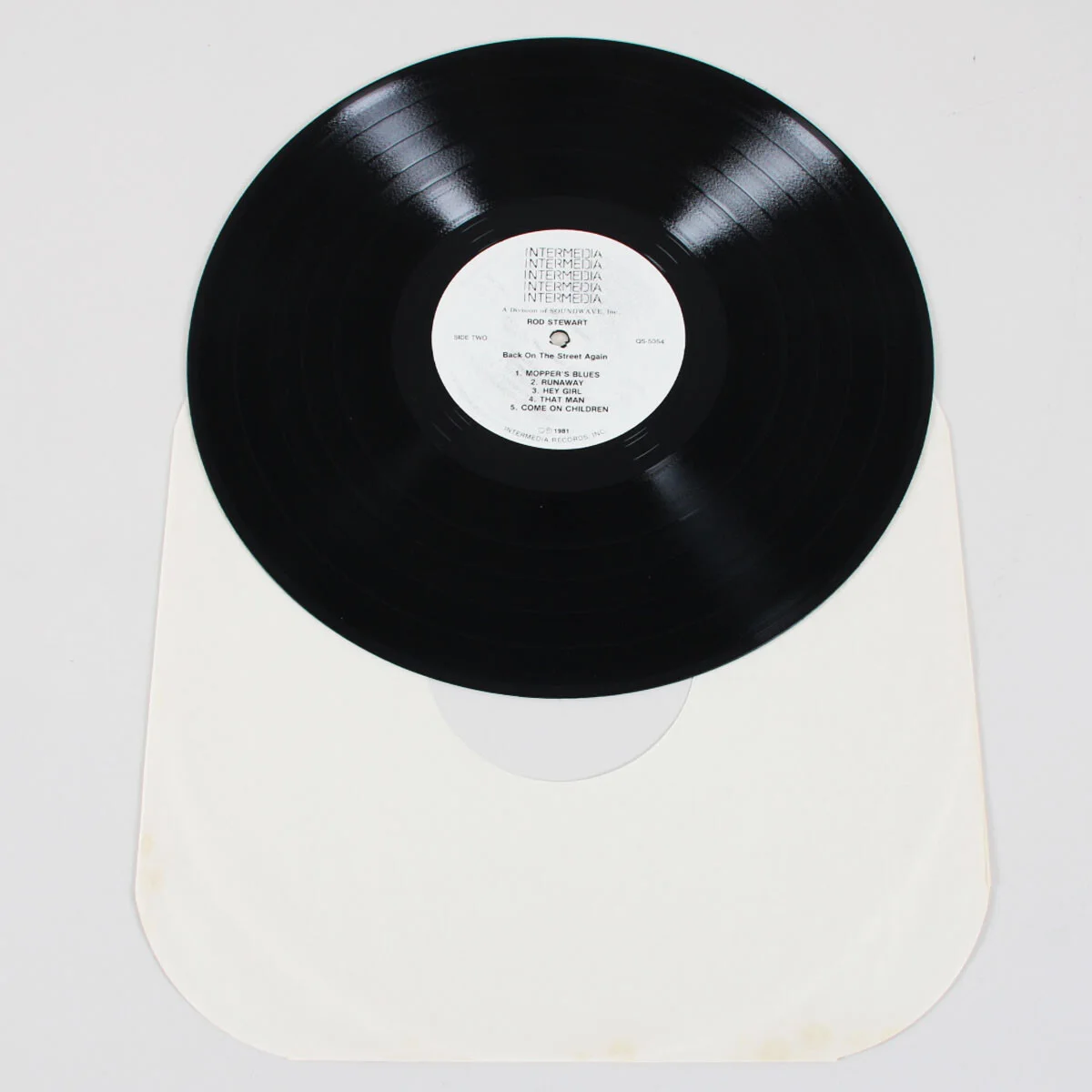 Rod Stewart Signed Record Album Back on the Street Again - COA JSA, image 4
