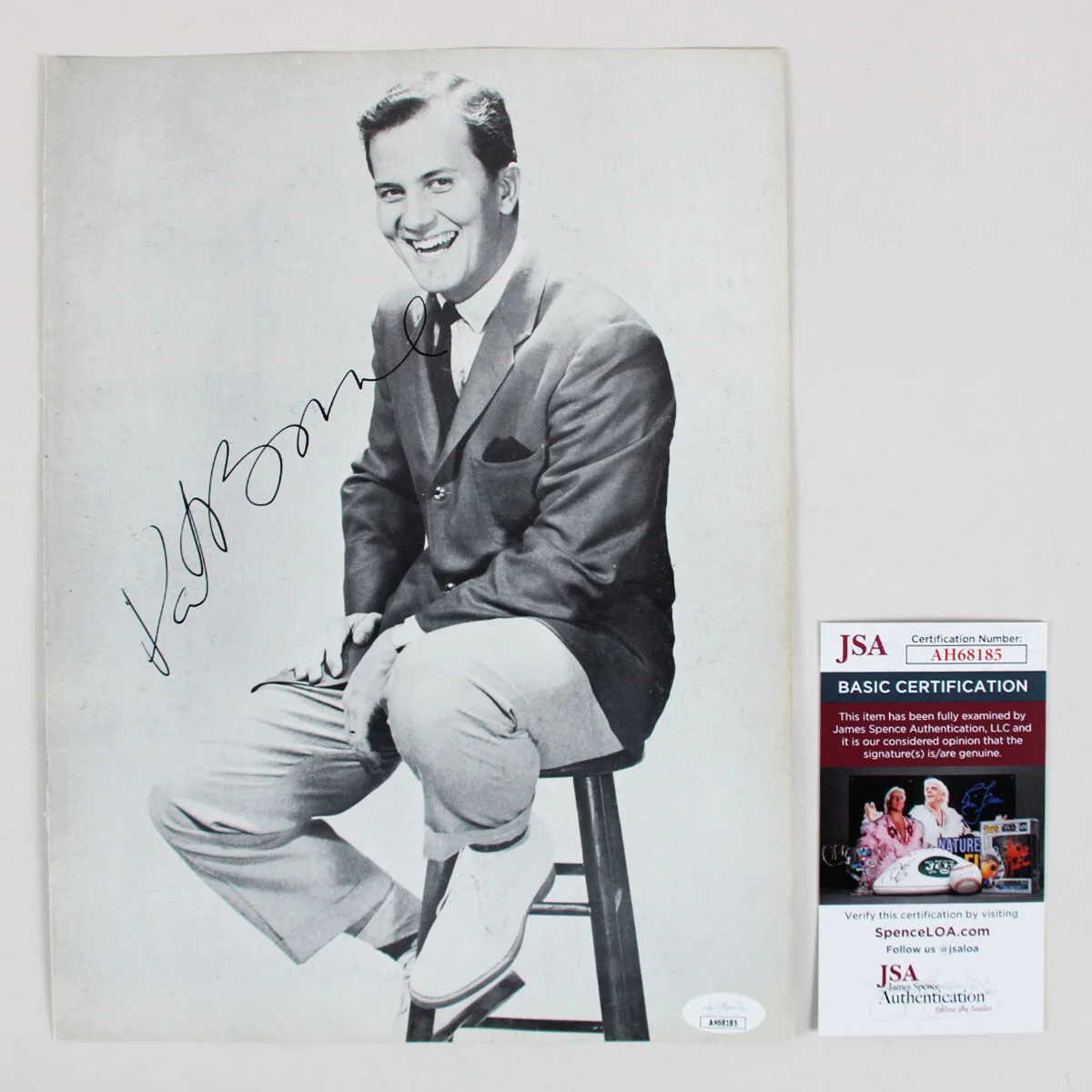 Pat Boone Signed Photo - COA JSA, image 4