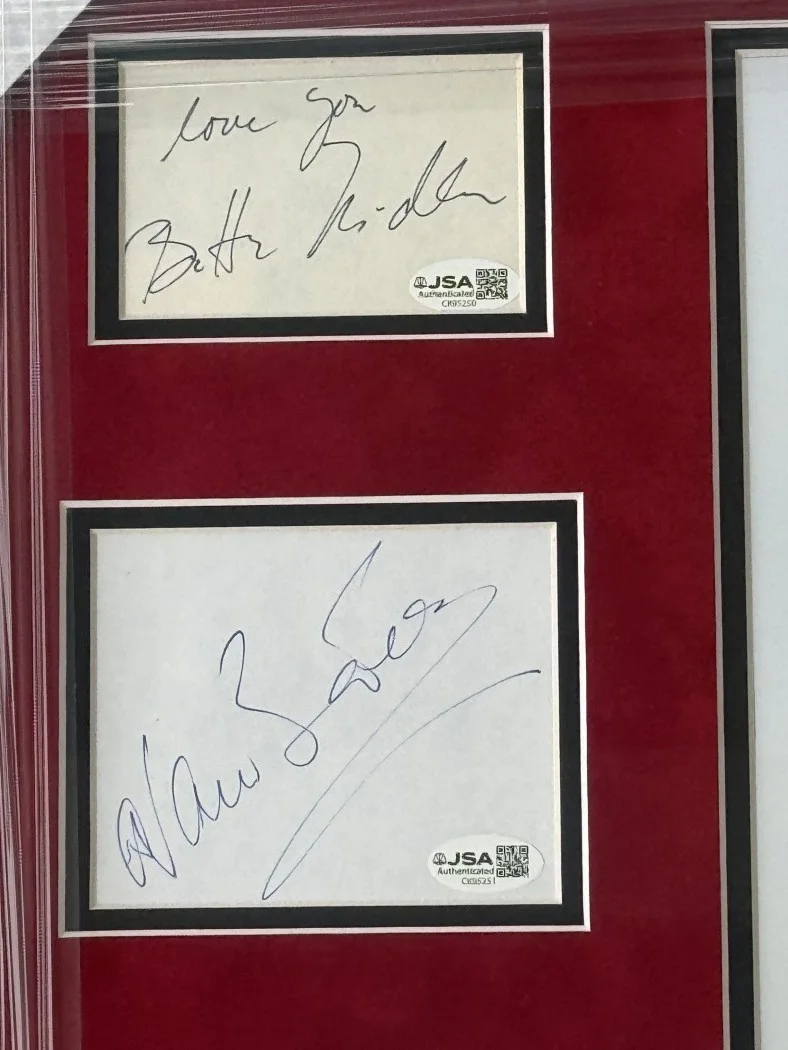 Bette Midler, Alan Bates, Frederic Forest — The Rose Signed Autographed Cast Cuts Bette Midler Alan Bates +2 Framed JSA, image 2