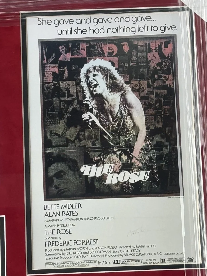 Bette Midler, Alan Bates, Frederic Forest — The Rose Signed Autographed Cast Cuts Bette Midler Alan Bates +2 Framed JSA, image 4