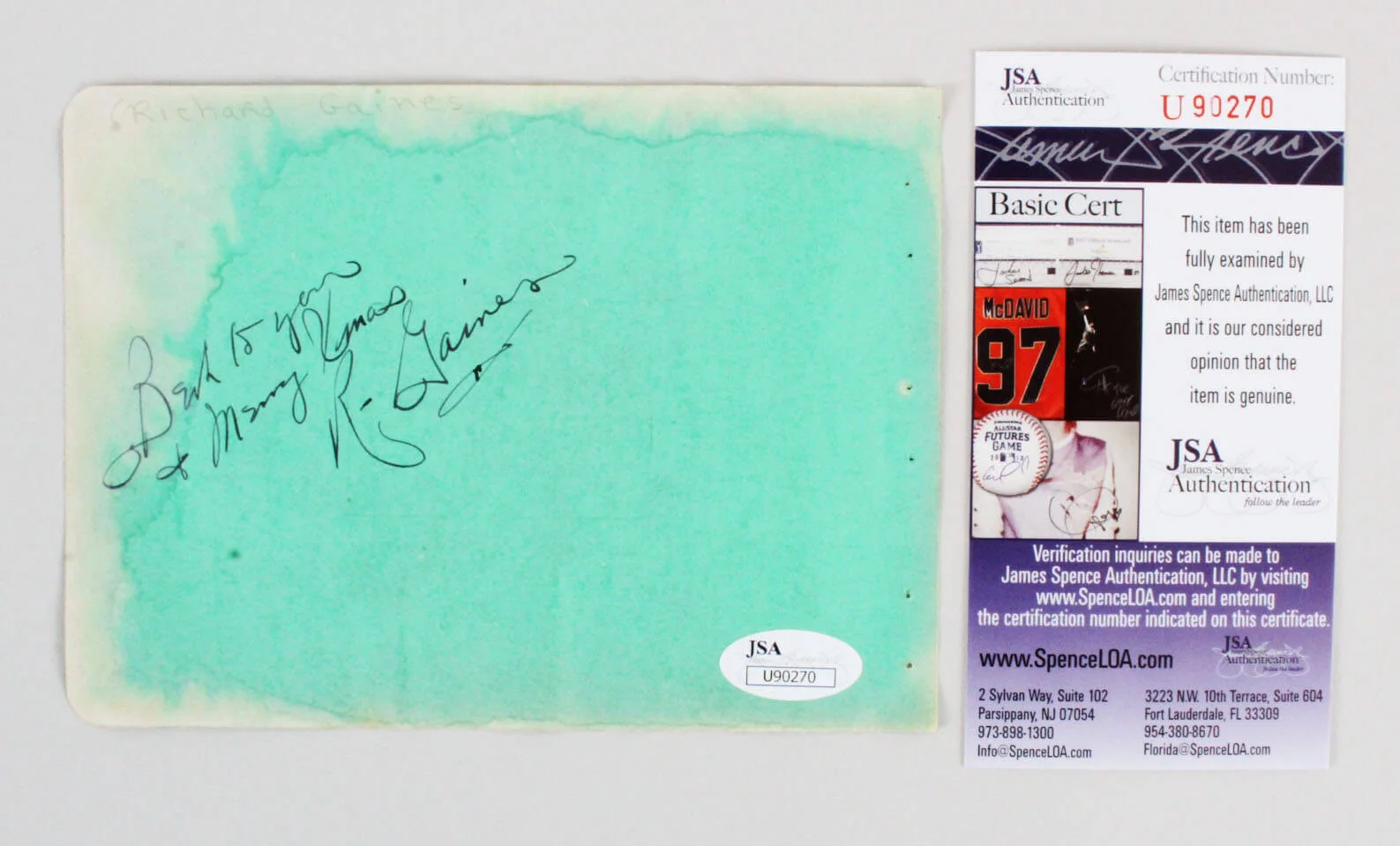 Esther Williams Signed Cut Album Page - COA JSA, image 2