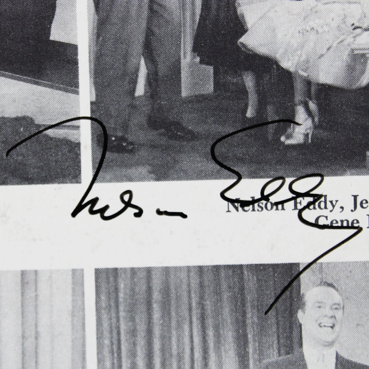 Nelson Eddy Signed Photo w/ Ted Lewis - COA JSA, image 2