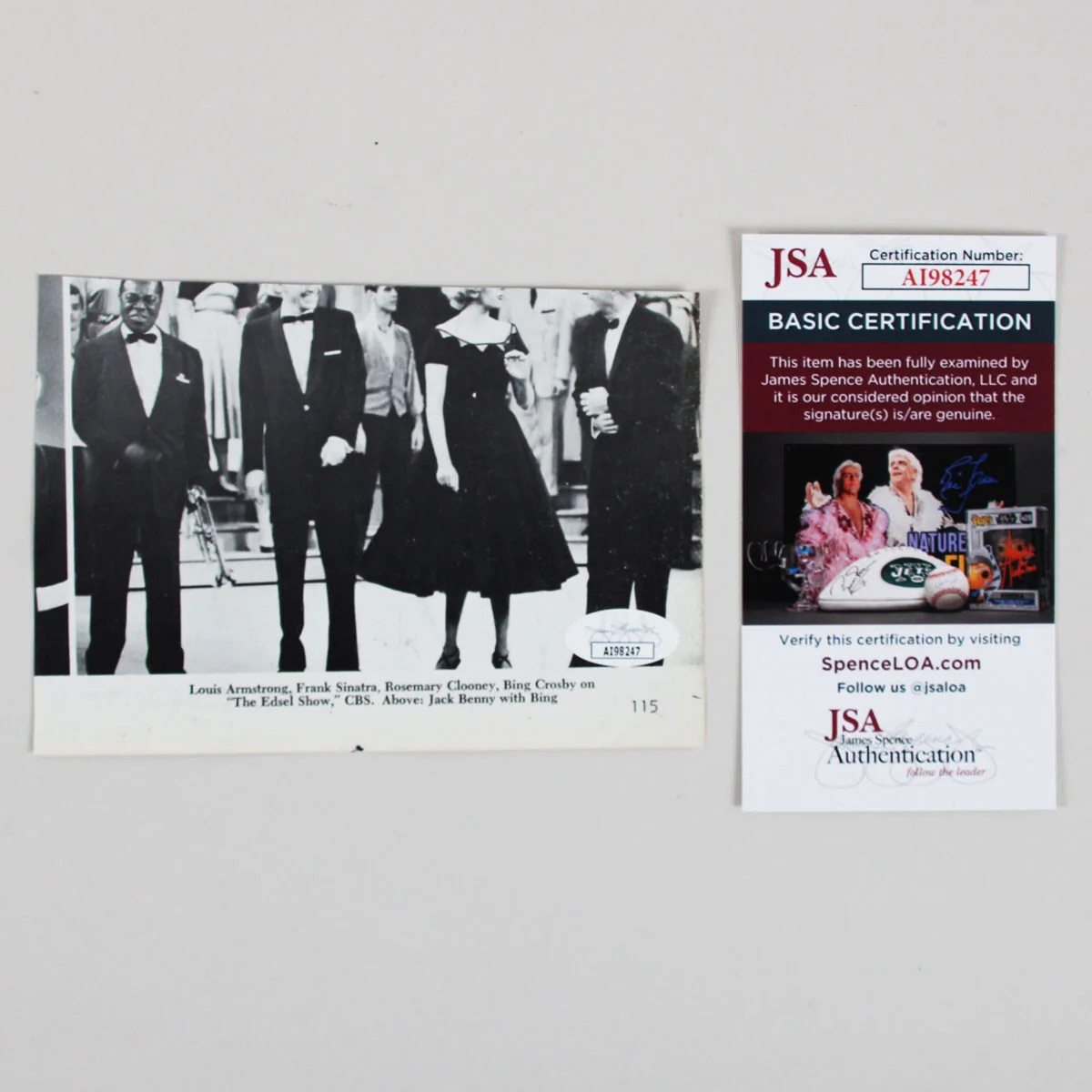 Lanny Ross Signed Photo "Swift Show" - COA JSA, изображение 3