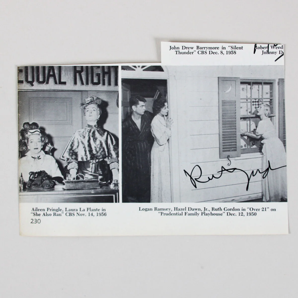 Kim Stanley & Robert Loggia Signed Photo The Traveling Lady - COA JSA, изображение 5