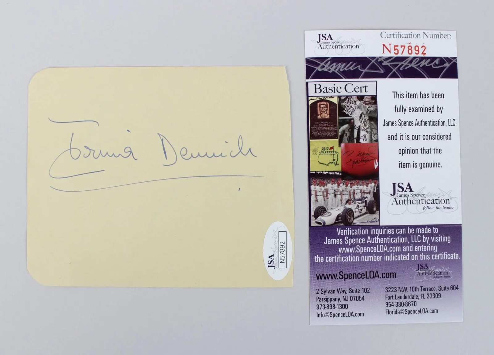 Peter Fonda Signed Album Page - COA JSA, image 2