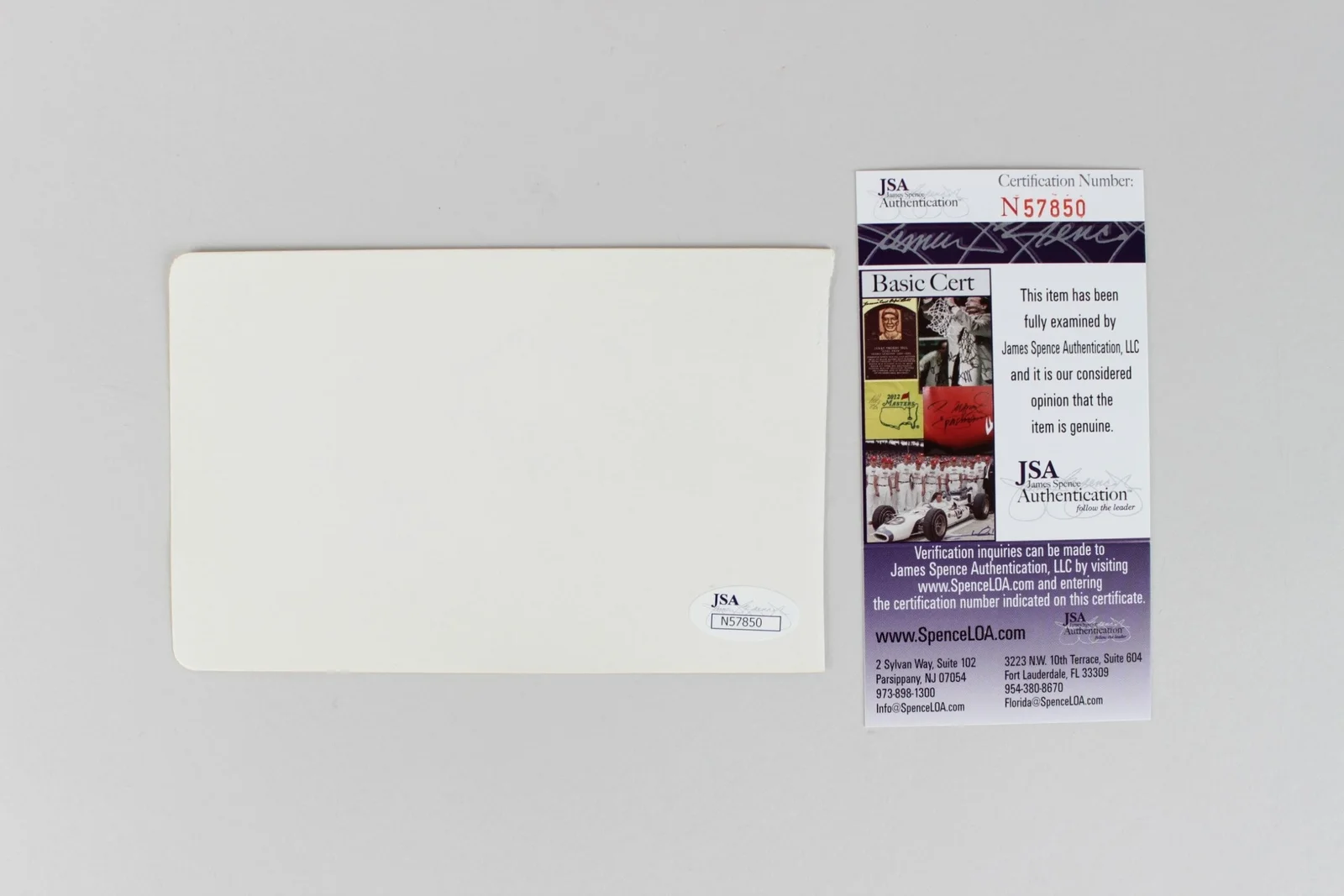 George Segal Signed Album Page - COA JSA, image 2
