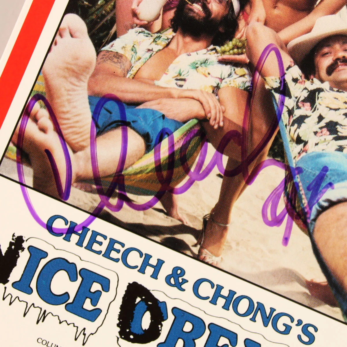 Cheech Marin & Tommy Chong Signed VHS Nice Dreams - COA JSA, image 2