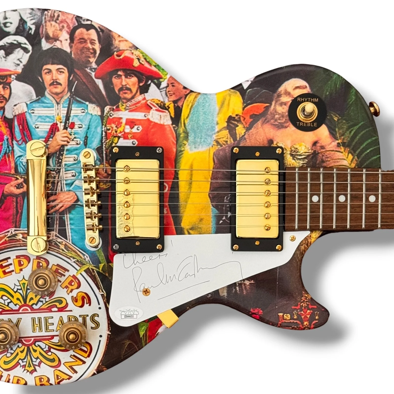 Paul McCartney Signed Guitar Custom Graphics JSA COA The Beatles Sgt. Pepper's, image 2