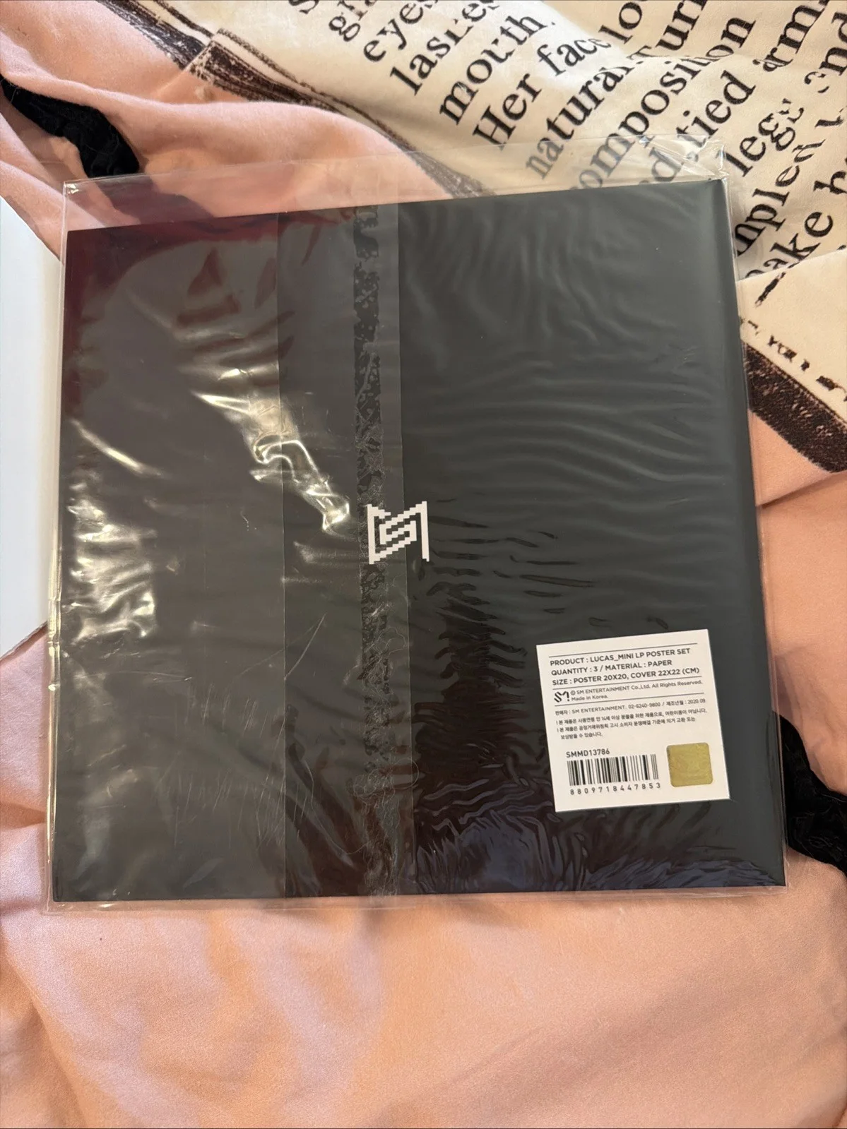 SuperM Lucas Signed Mini LP poster Autographed Authentic Photos WayV NCT, image 2