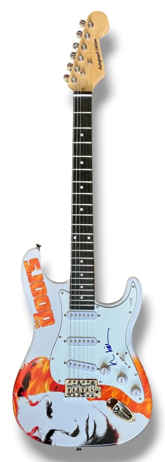Val Kilmer Signed Guitar Custom Graphics JSA COA The Doors Jim Morrison, image 3