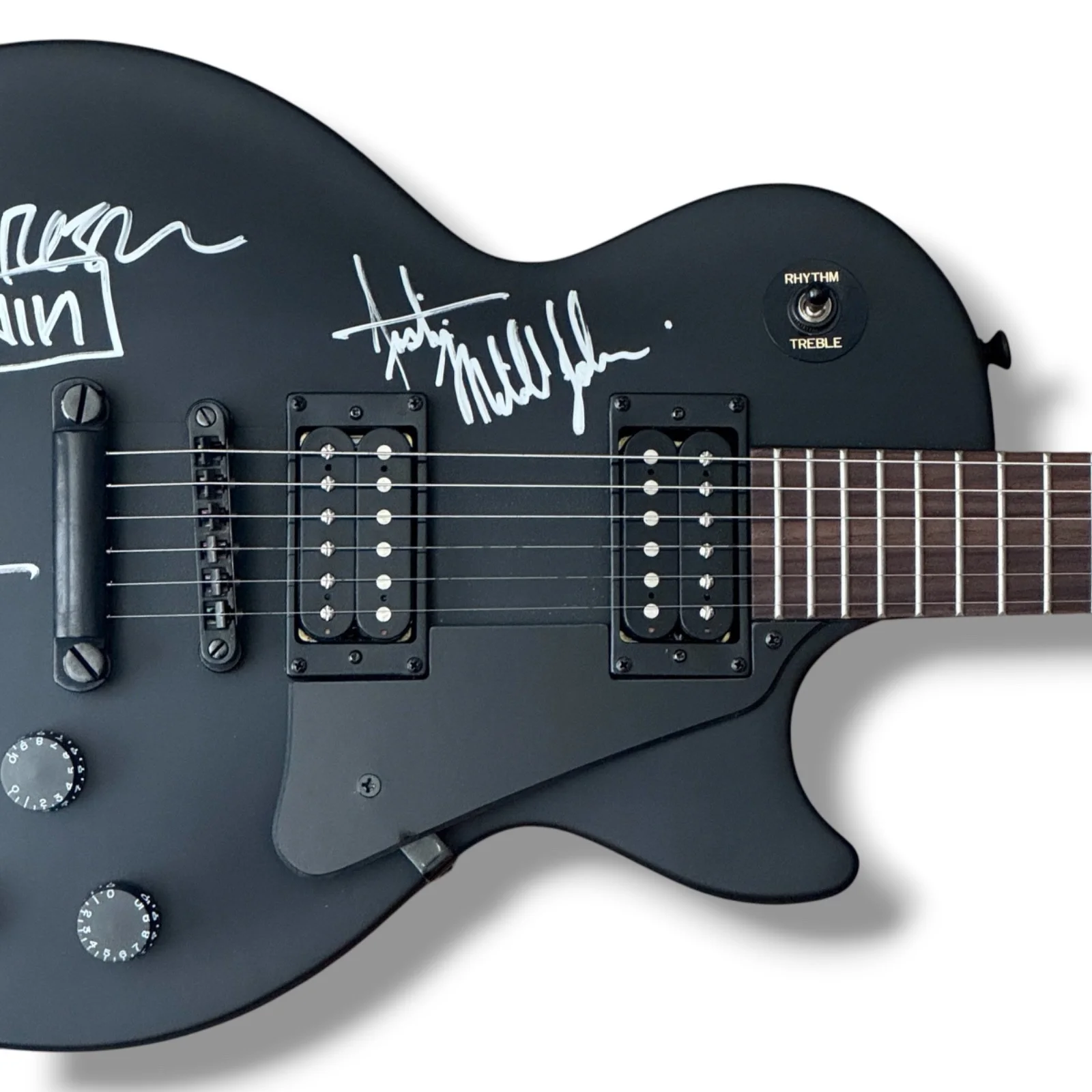 Nine Inch Nails Signed Guitar JSA COA Trent Reznor Robin Finck Ilan Rubin Justin, изображение 3