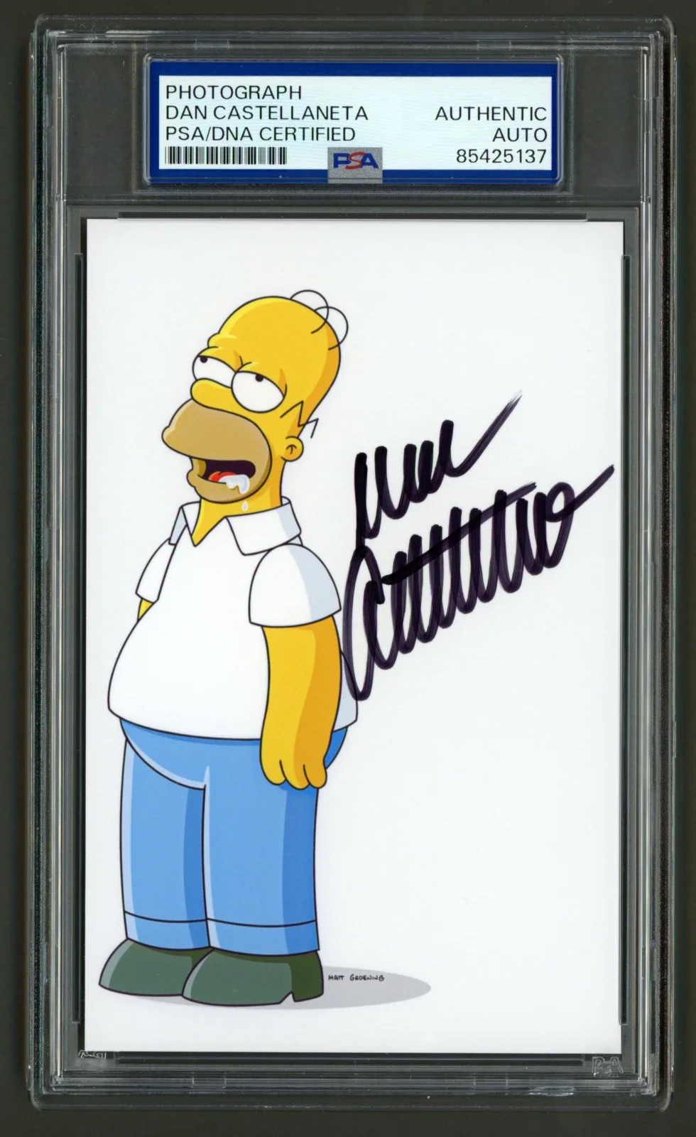 Dan Castellaneta — Dan Castellaneta Signed Photo (PSA) Homer Voice Actor The Simpsons Auto