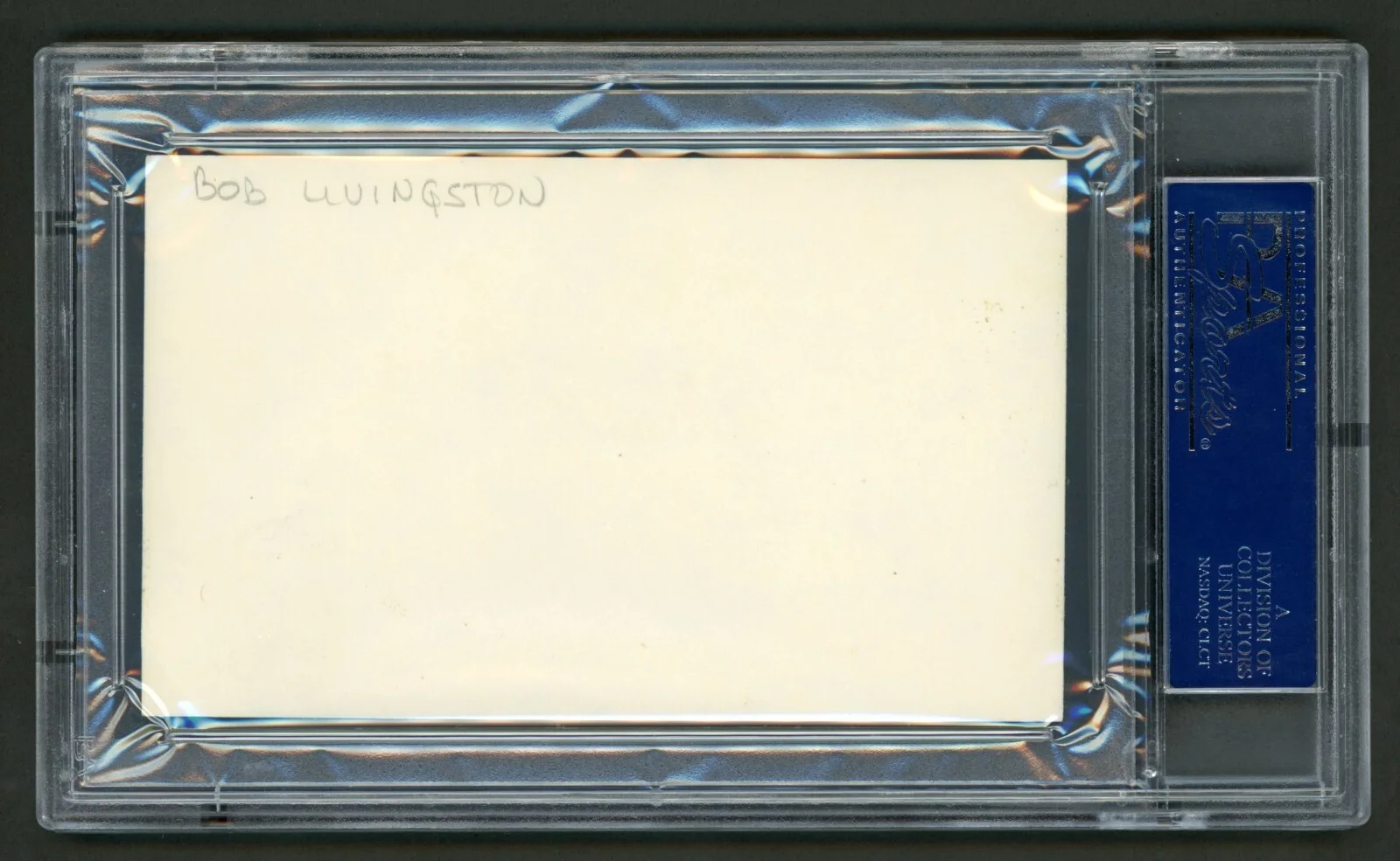 Bob Livingston Signed Index Card (PSA) Western Actor Lone Ranger Zorro Auto, изображение 2