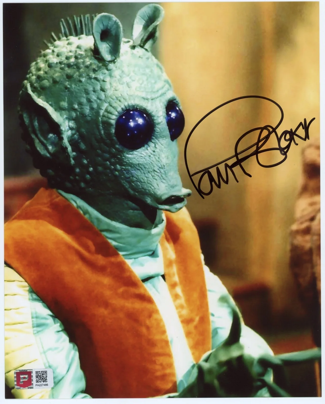 Paul Blake — Paul Blake Signed 8x10 Photo (COA) Greedo Actor Star Wars: Episode IV A New Hope