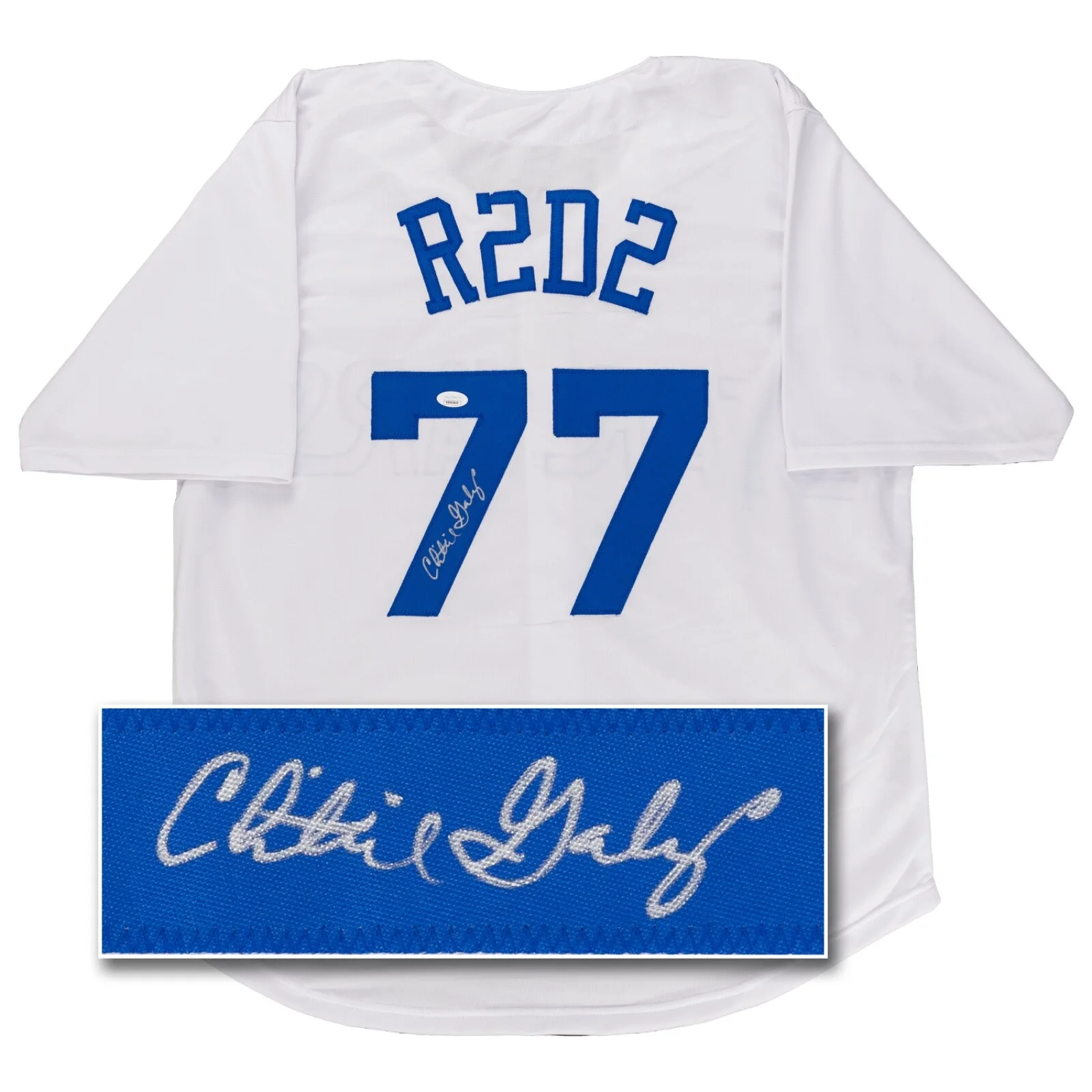 Christine Galey — Christine Galey Signed Star Wars Jersey (JSA) 1st Female R2D2 Book of Boba Fett