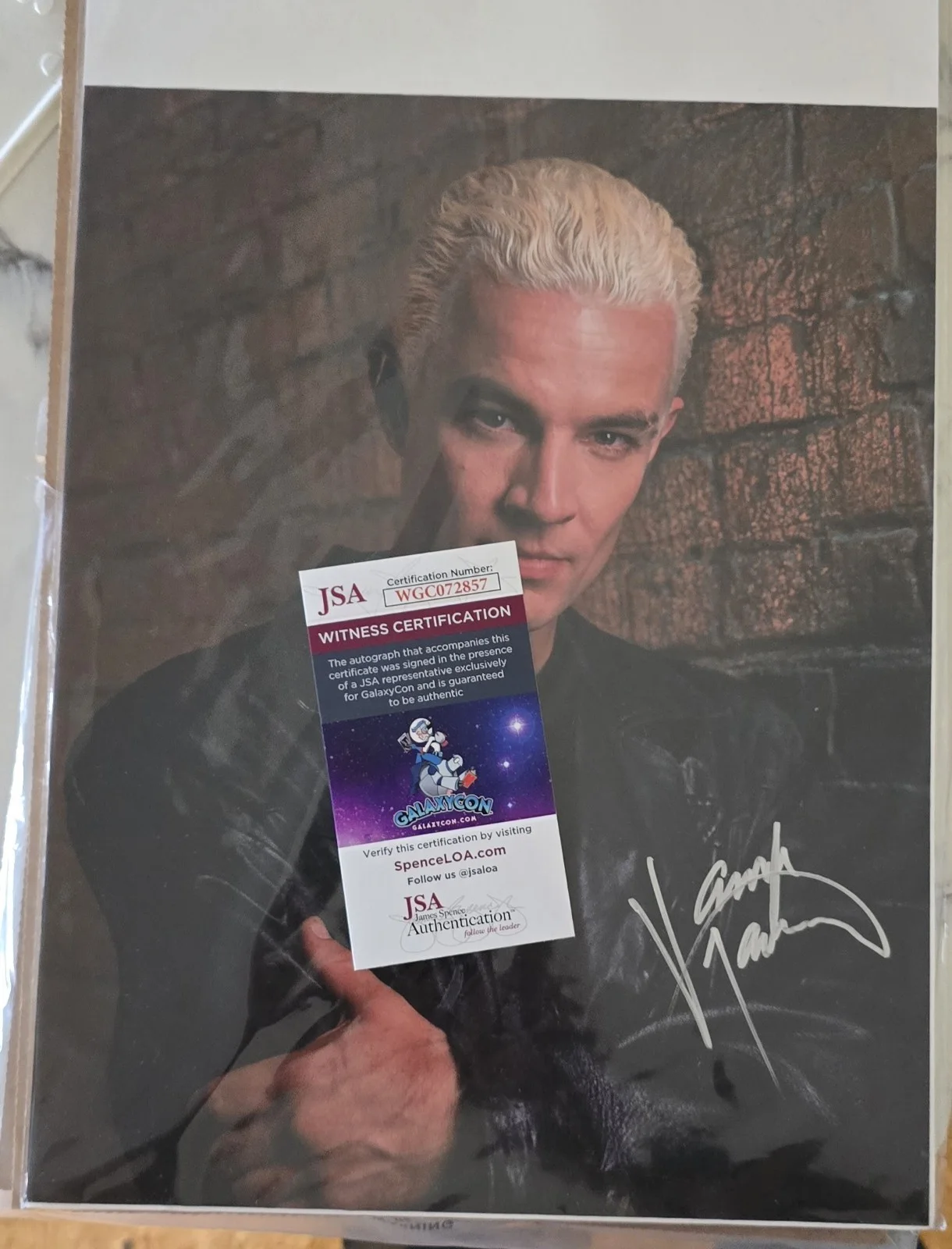 James Marsters — JAMES MARSTERS Signed Buffy The Vampire Slayer ANGEL Spike 11x14 Photo JSA COA, изображение 2