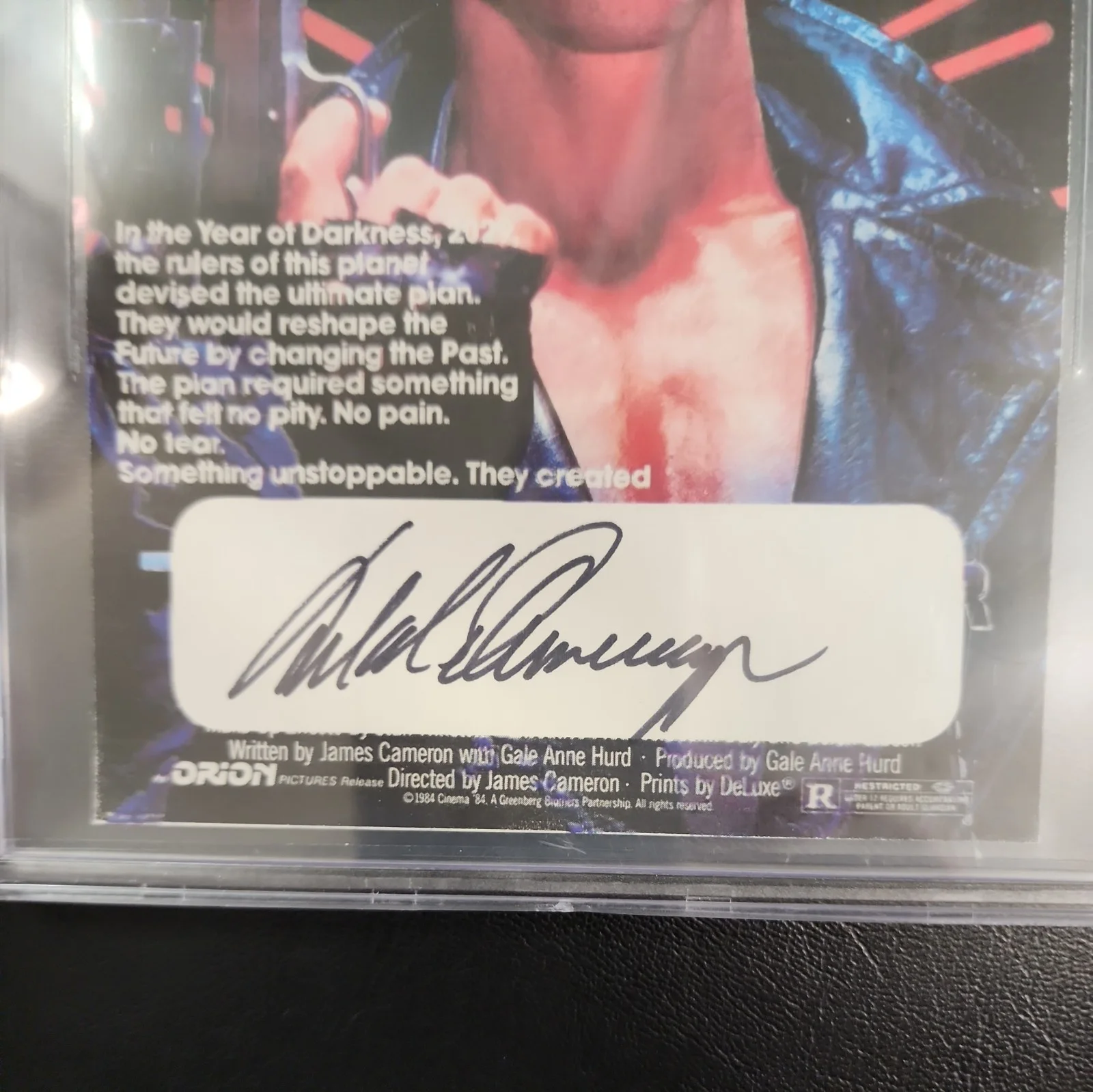 Arnold Schwarzenegger Signed Terminator 5x7 Cut BGS BAS AUTO, image 5