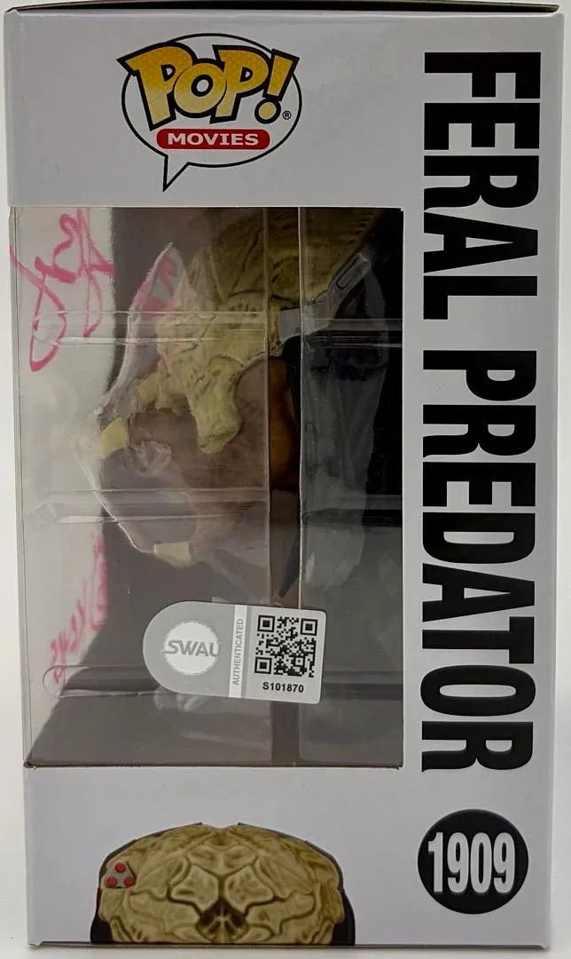 Jake Busey — Jake Busey signed "Feral Predator" Funko #1909 (Prey) - SWAU COA, image 3
