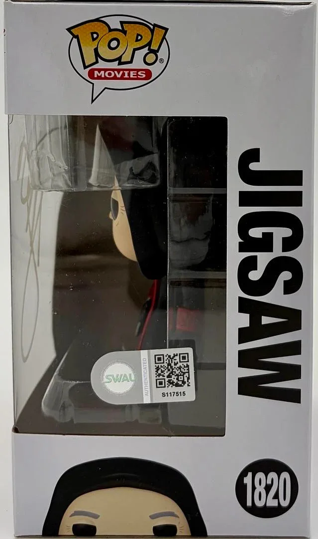 James Wan — James Wan "Jigsaw" signed Funko Pop #1820 (Saw) - SWAU COA *RARE*, image 3