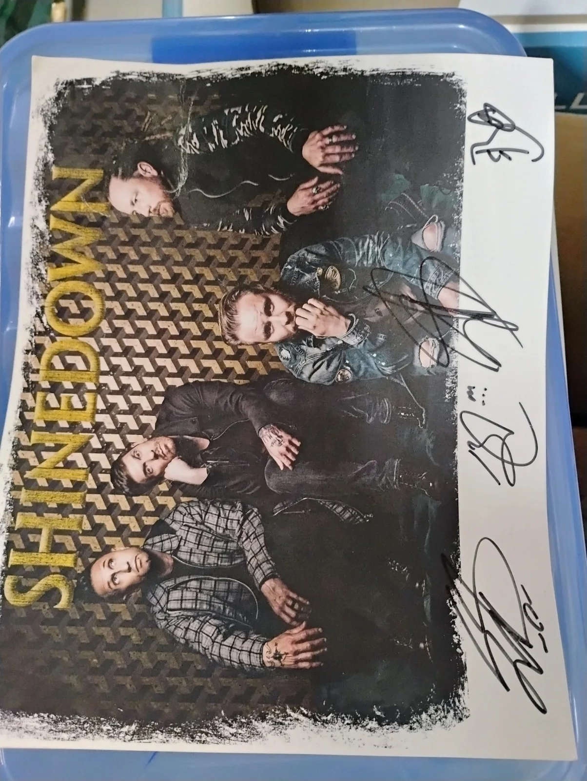 SHINEDOWN SIGNED 8x10 photo with autographs, image 4