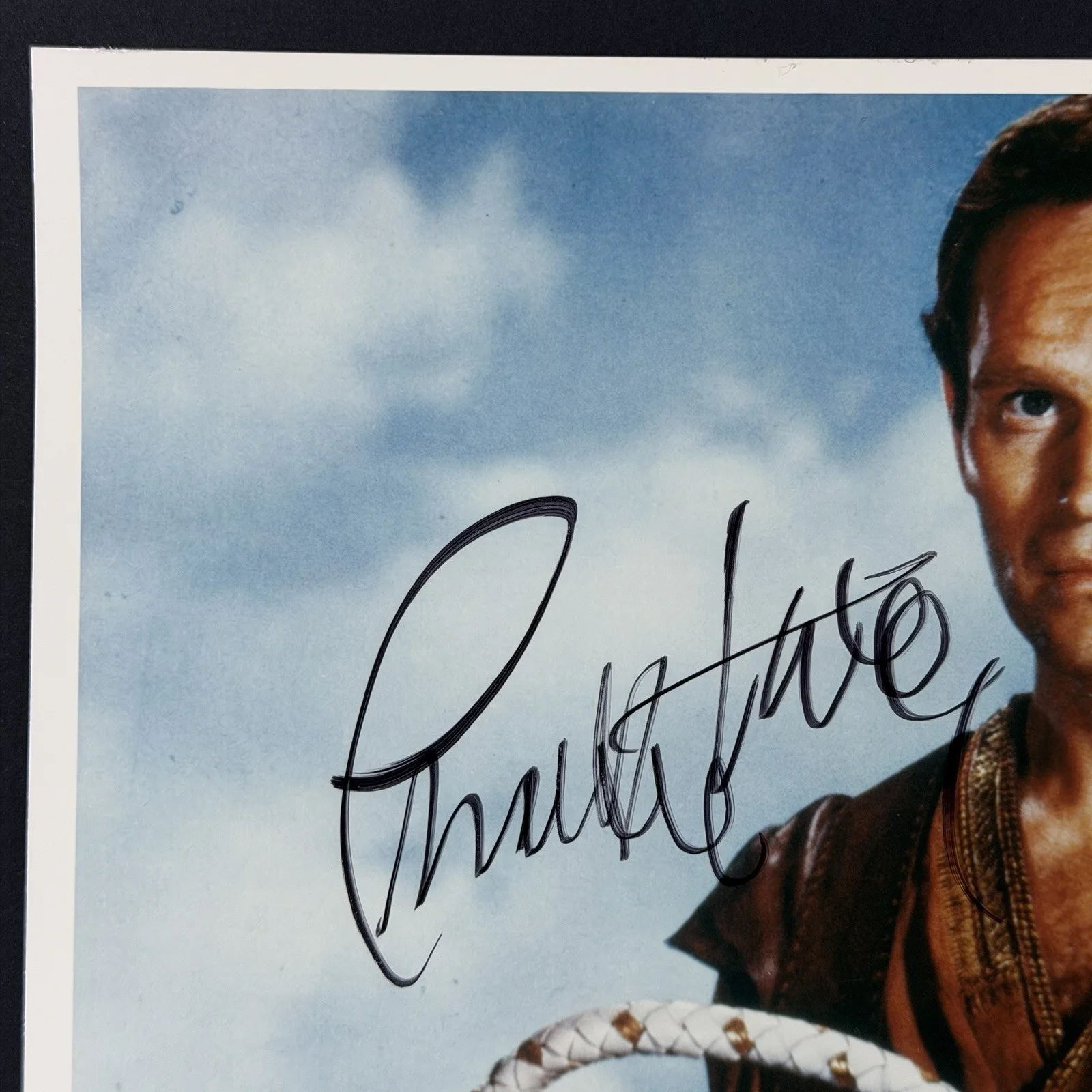 Charlton Heston — Charlton Heston Oscar Actor Ben Hur Signed Autographed 8x10 Photo JSA COA, image 2