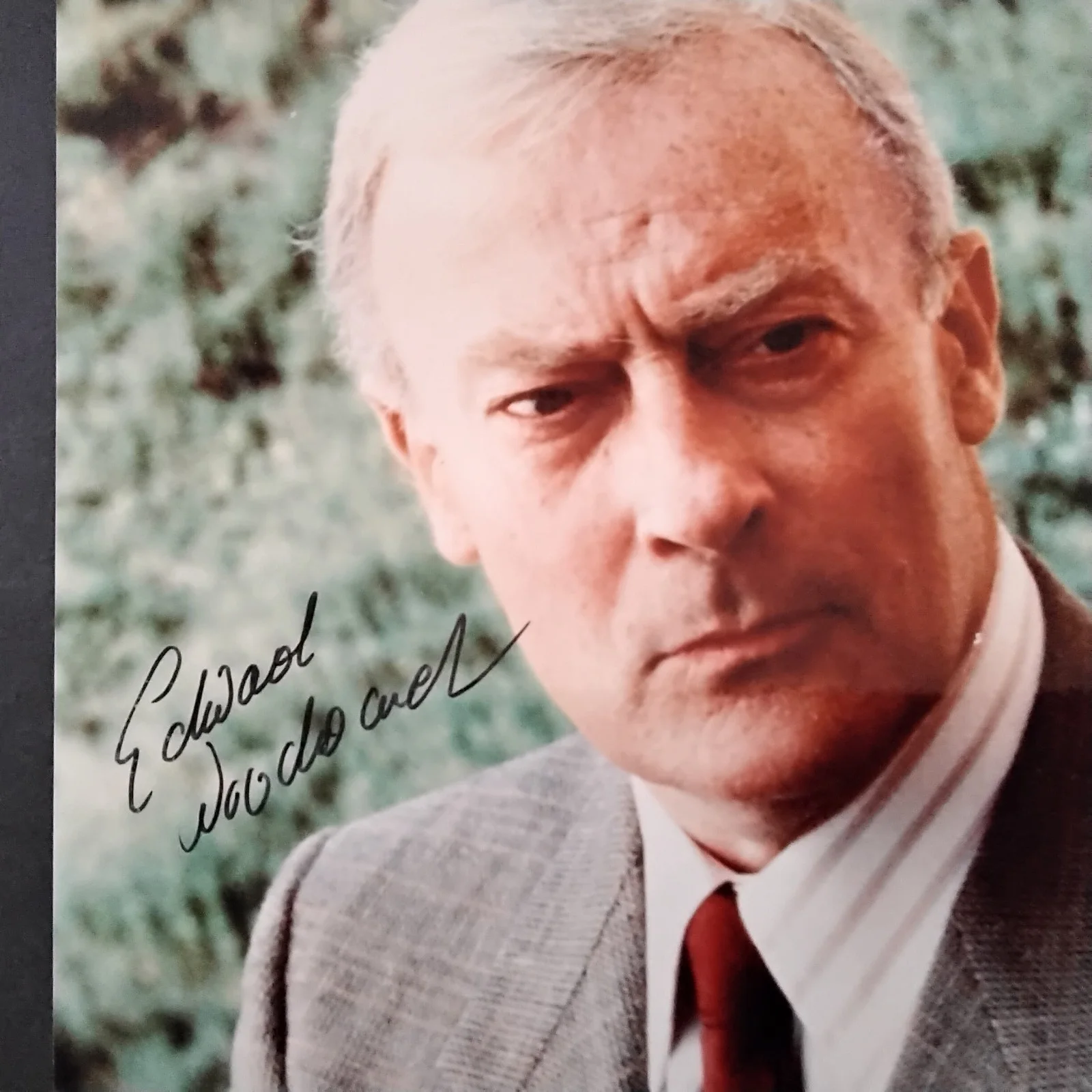 Edward Woodward SIGNED 8x10 Photo Movie TV Actor The Equalizer Wicker Man Callan, изображение 4