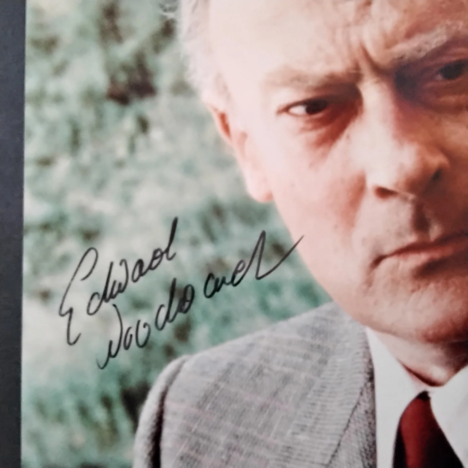 Edward Woodward SIGNED 8x10 Photo Movie TV Actor The Equalizer Wicker Man Callan, изображение 5