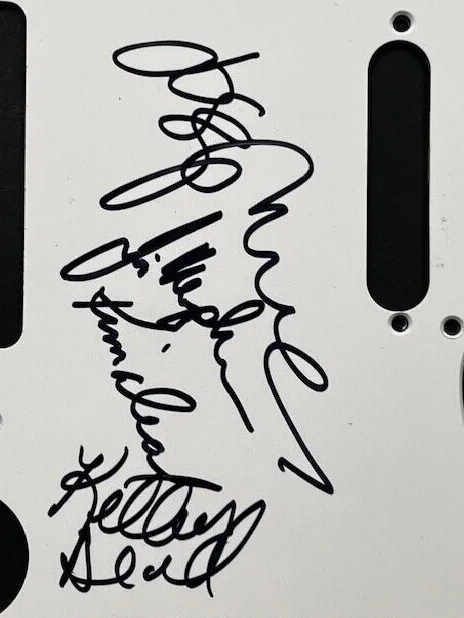 SIGNED AUTOGRAPHED by 4 - The Breeders - Guitar Pickguard JSA COA, image 2