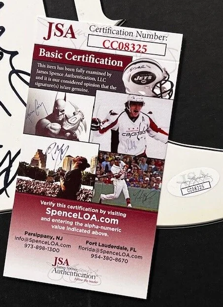 SIGNED AUTOGRAPHED by 4 - The Breeders - Guitar Pickguard JSA COA, image 3