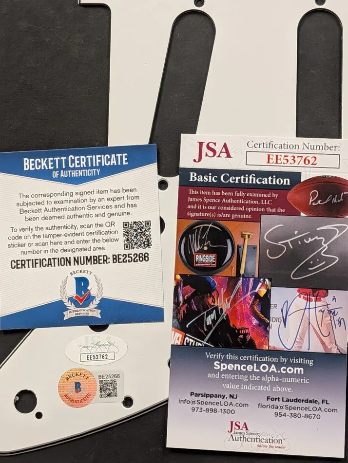 SIGNED AUTOGRAPHED Roky Erickson 13th Floor Elevators Guitar Pickguard JSA COA, image 3