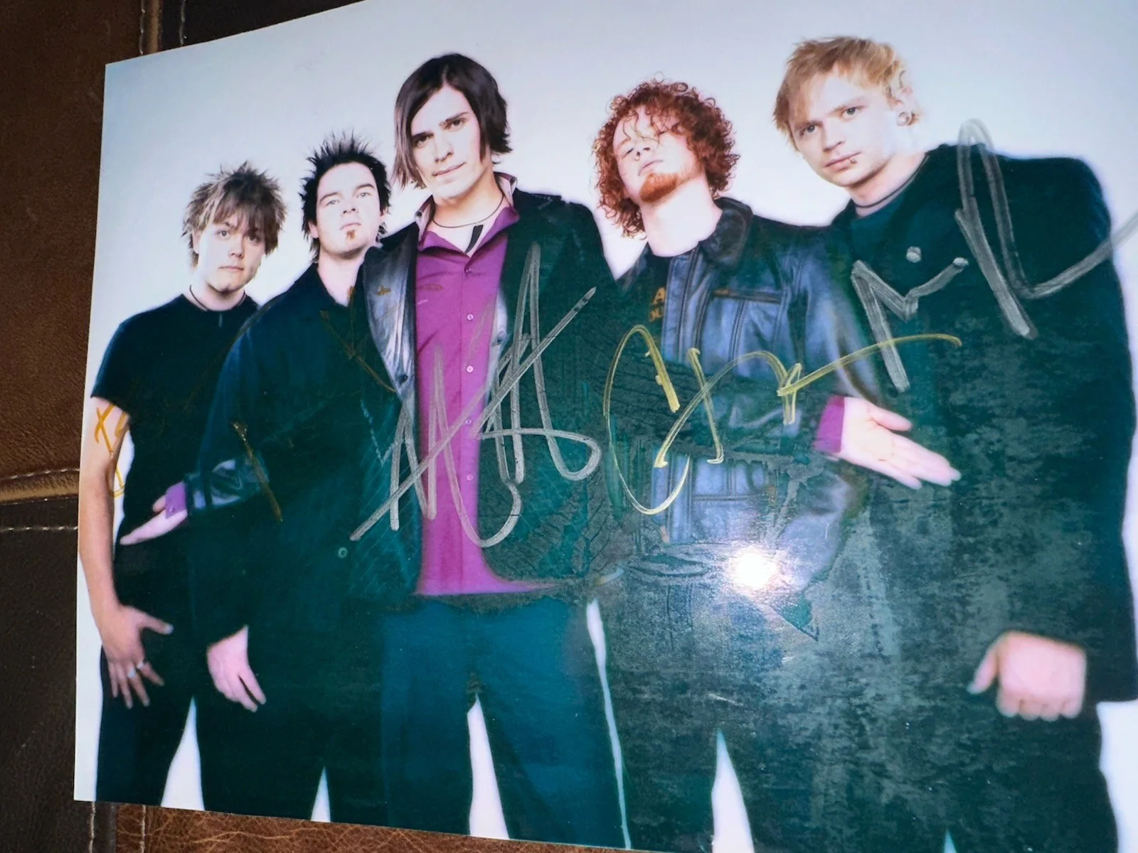 Autographed Hinder 8x10 Photo (original Lineup), image 2