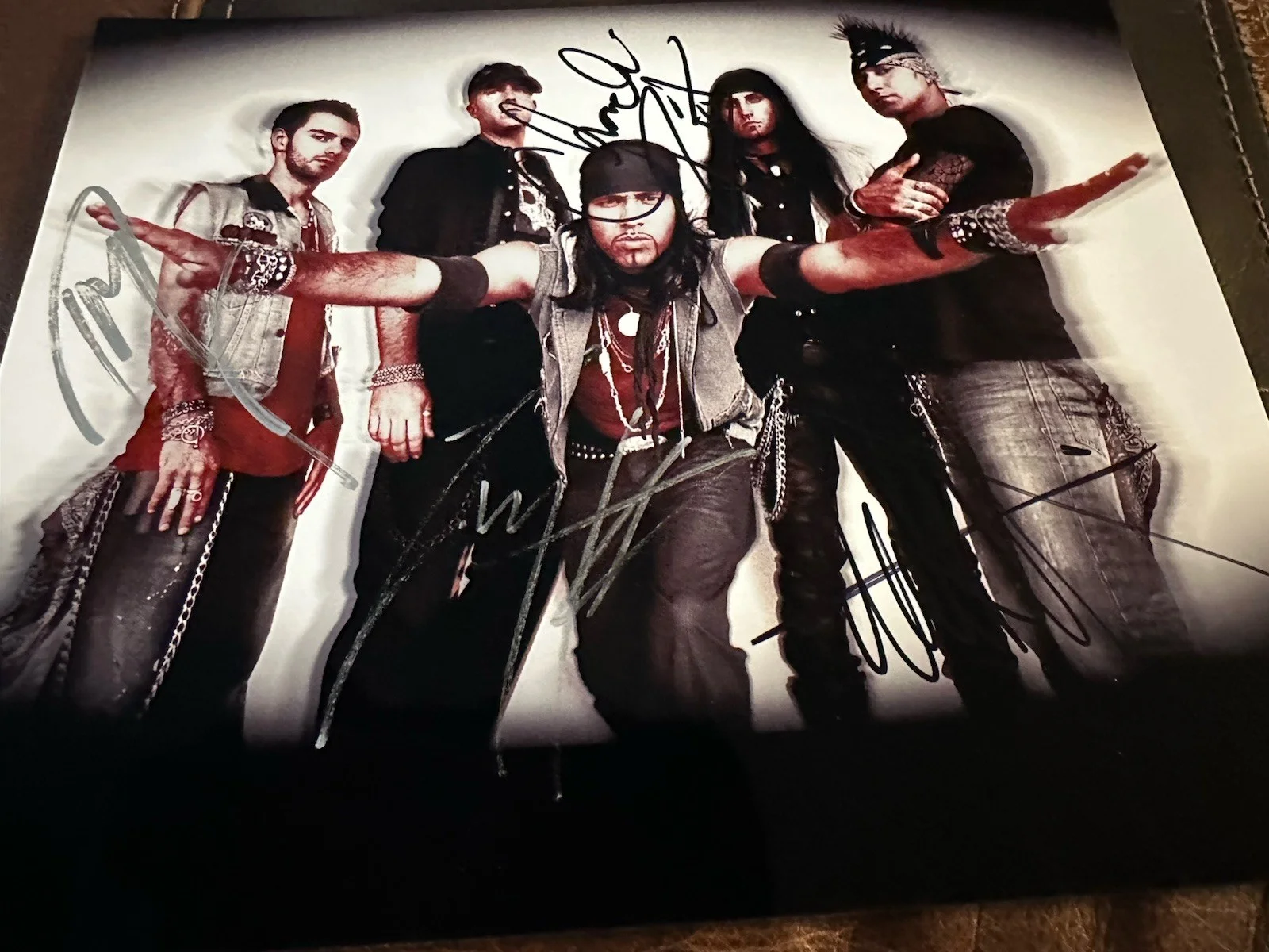 Autographed Pop Evil￼8 X 10 hoto, image 2