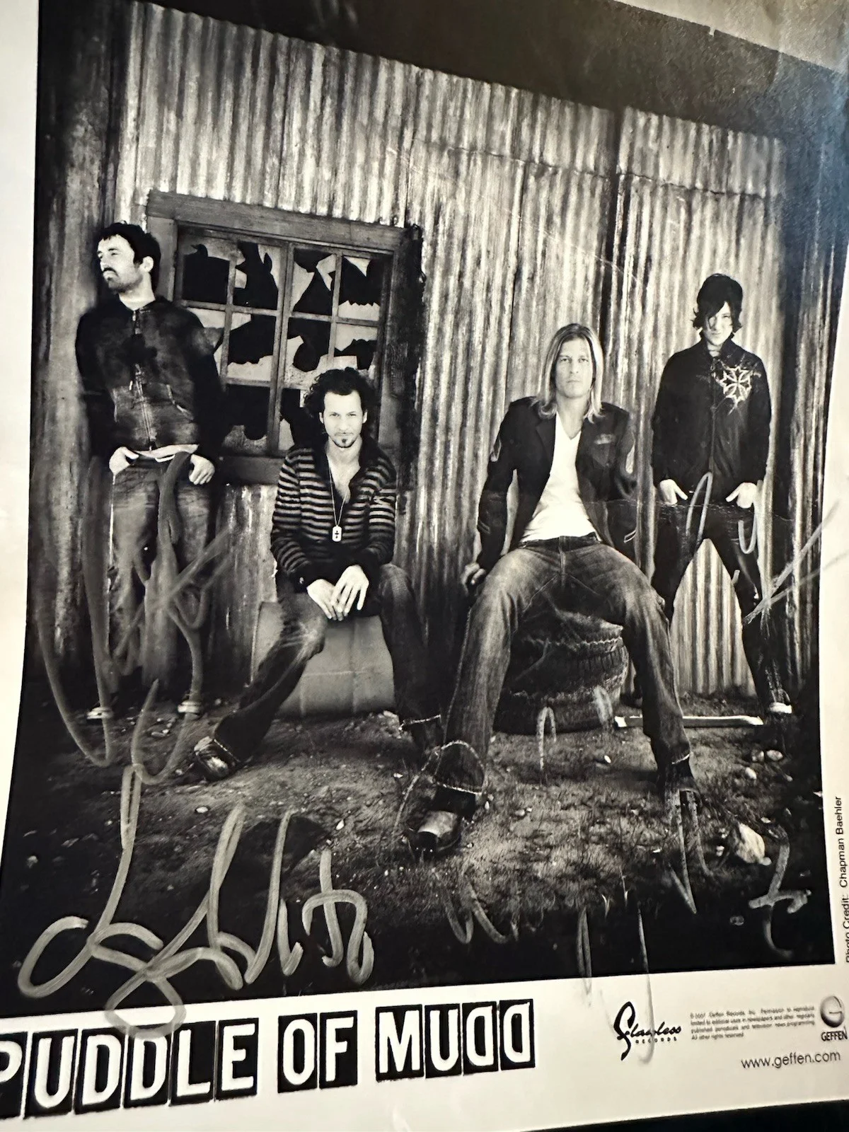 Autographed Puddle Of Mudd 8 X 10 Photo, image 2