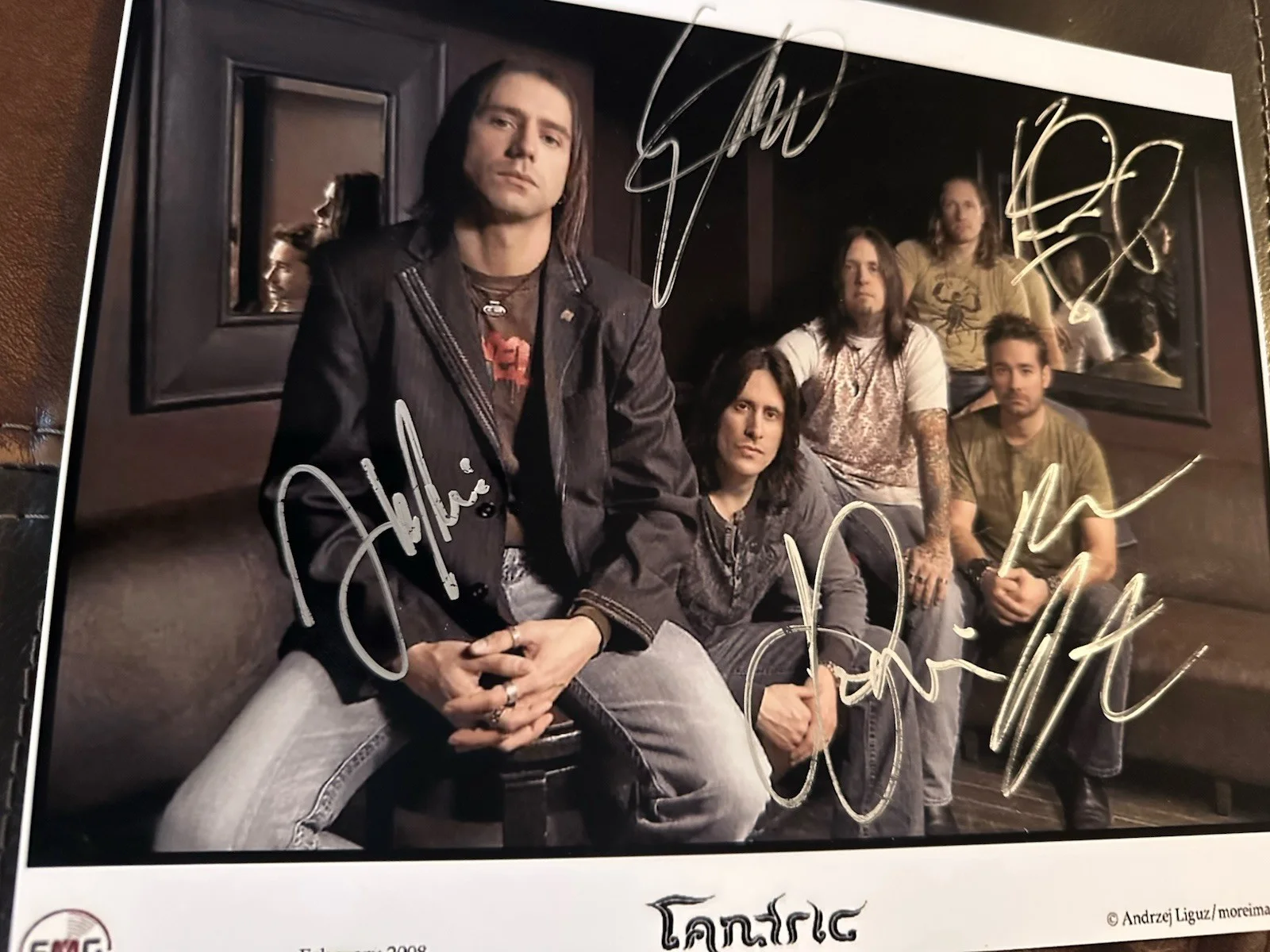 Autographed Tantric 8 X 10 Photo, image 2