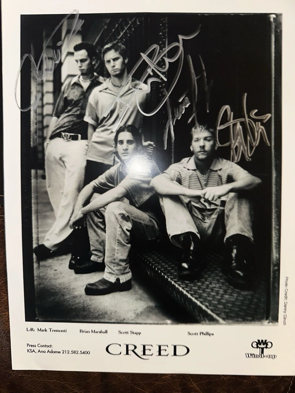 Autographed Creed 8 X 10 Photo, image 2