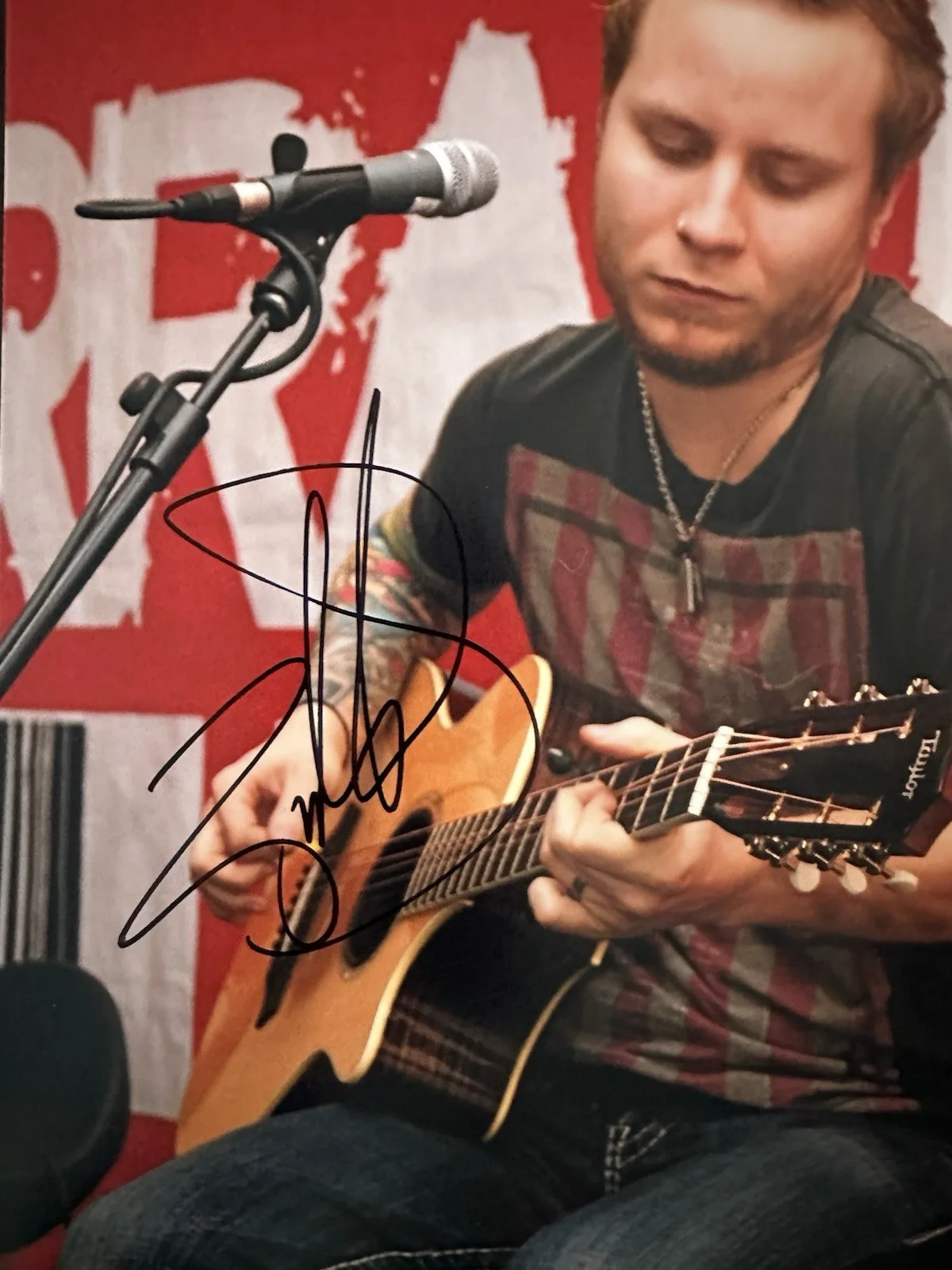 Autographed Zach Myers 8 X 10 Photo (Shinedown), изображение 2