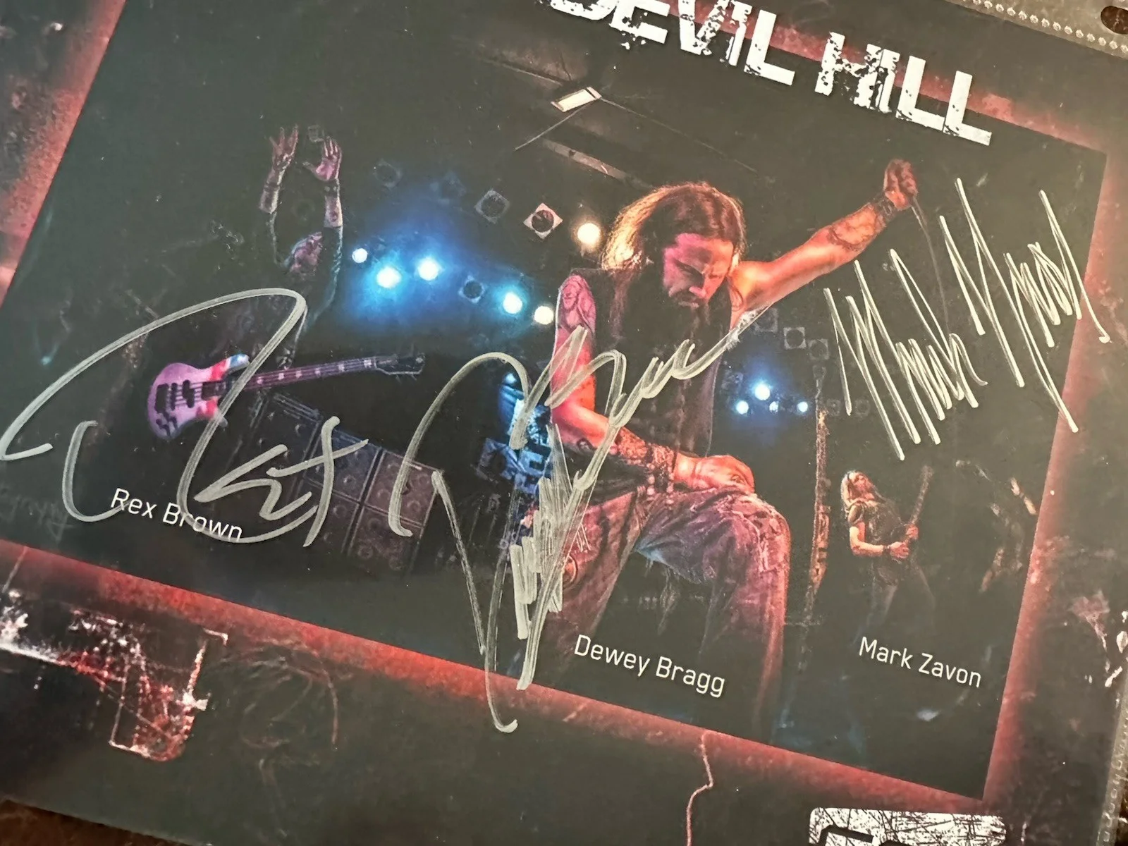 Autographed Kill Devil Hill 8 1/2 X 11 Photo (Pantera), image 2