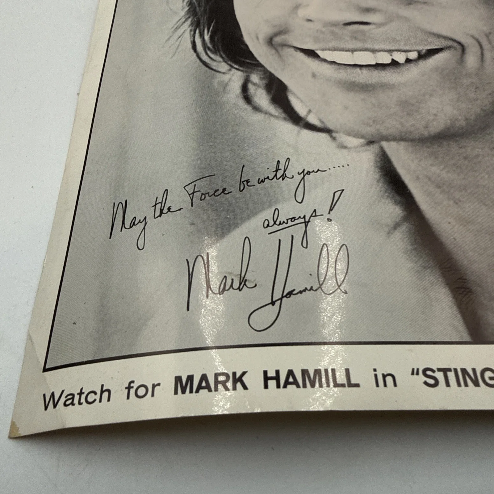 Mark Hamill — Mark Hamill AUTOGRAPHED 8.5x11 Photo Corvette Summer 1977, image 2