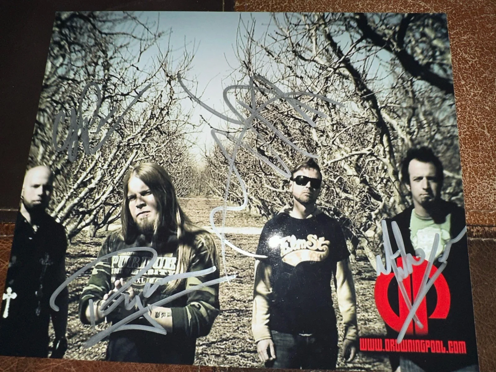 Autographed Drowning Pool 8 X 10 Photo (Soil), image 2
