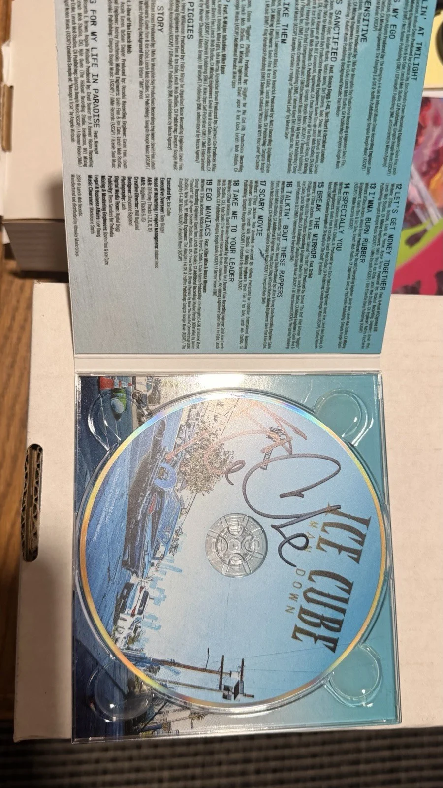 Ice Cube Signed Autographed Man Down CD Brand New, image 3