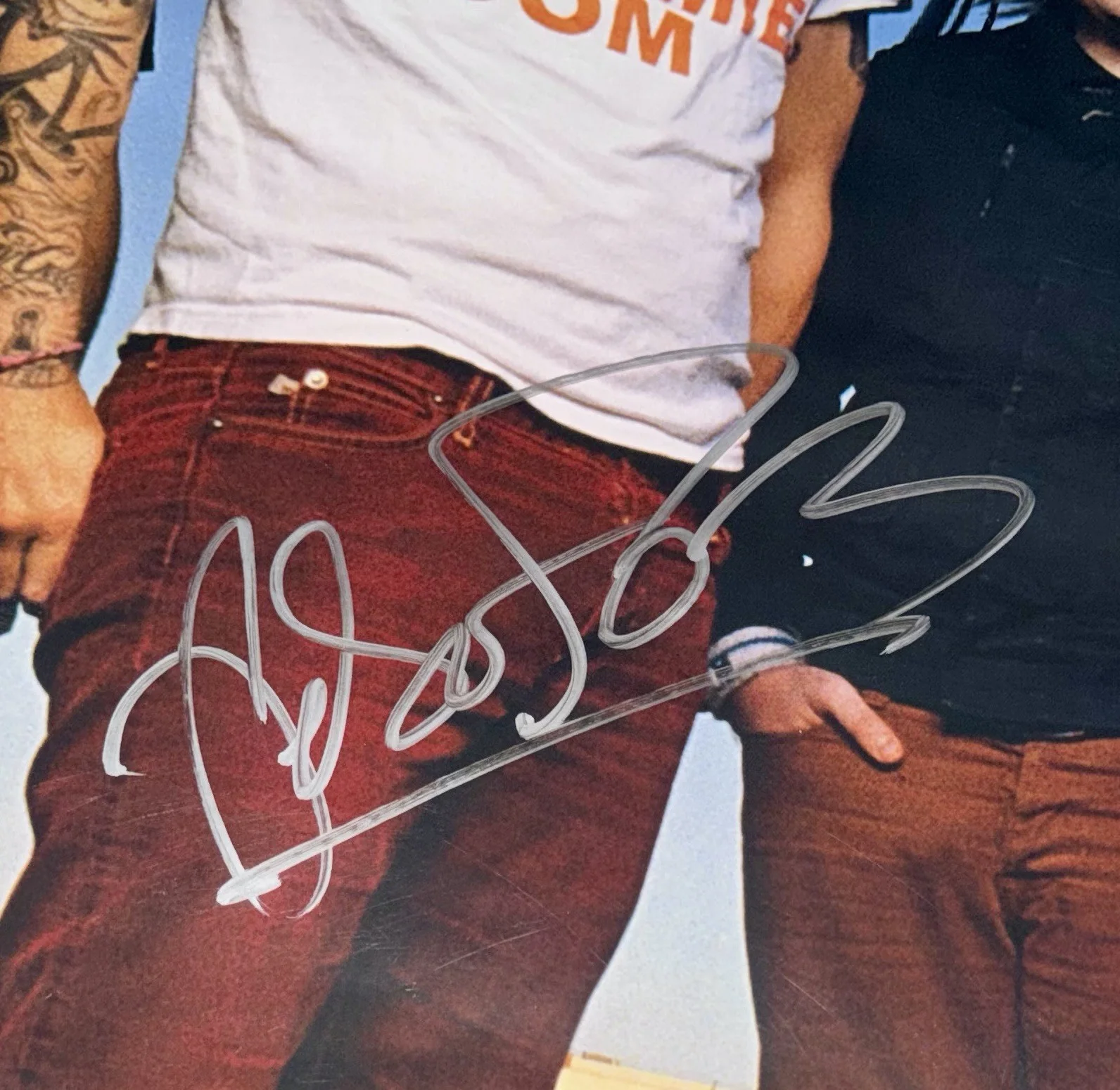 Fall Out Boy Signed Poster 24x36 Pete Wentz Andy Hurley 2006 Honda Civic Tour, изображение 3