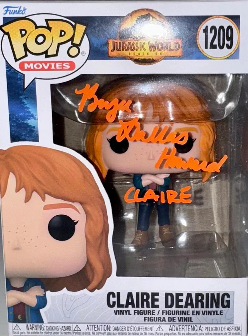 Bryce Dallas Howard — Bryce Dallas Howard Signed Funko #1209 "Claire Dearing" (Jurassic World)-Beckett, image 2