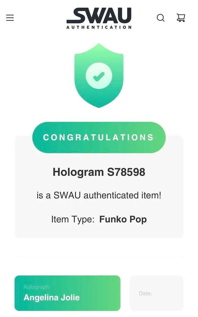 Angelina Jolie — Angelina Jolie Signed Funko Pop #1082 Maleficent Disney Villains - SWAU, изображение 4